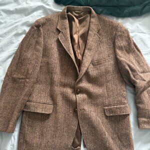 Adams Row 100% Wool Harris Tweed Men's Blazer - Size 46